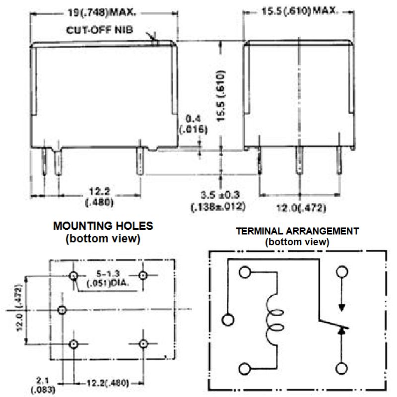 RELAY DC 9V 5938